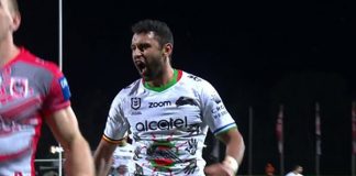 Kumul Alex Johnston scores hat-trick in Rabbitohs victory