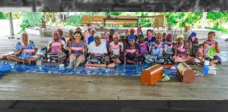 Balimo Women come together to sew over 1,000 Face Masks