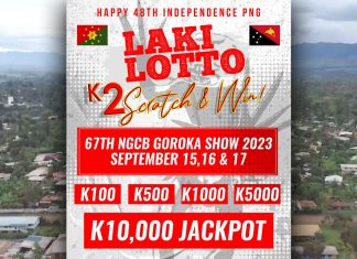 ‘LAKI LOTTO’ Jackpot to feature at this year’s Goroka Show